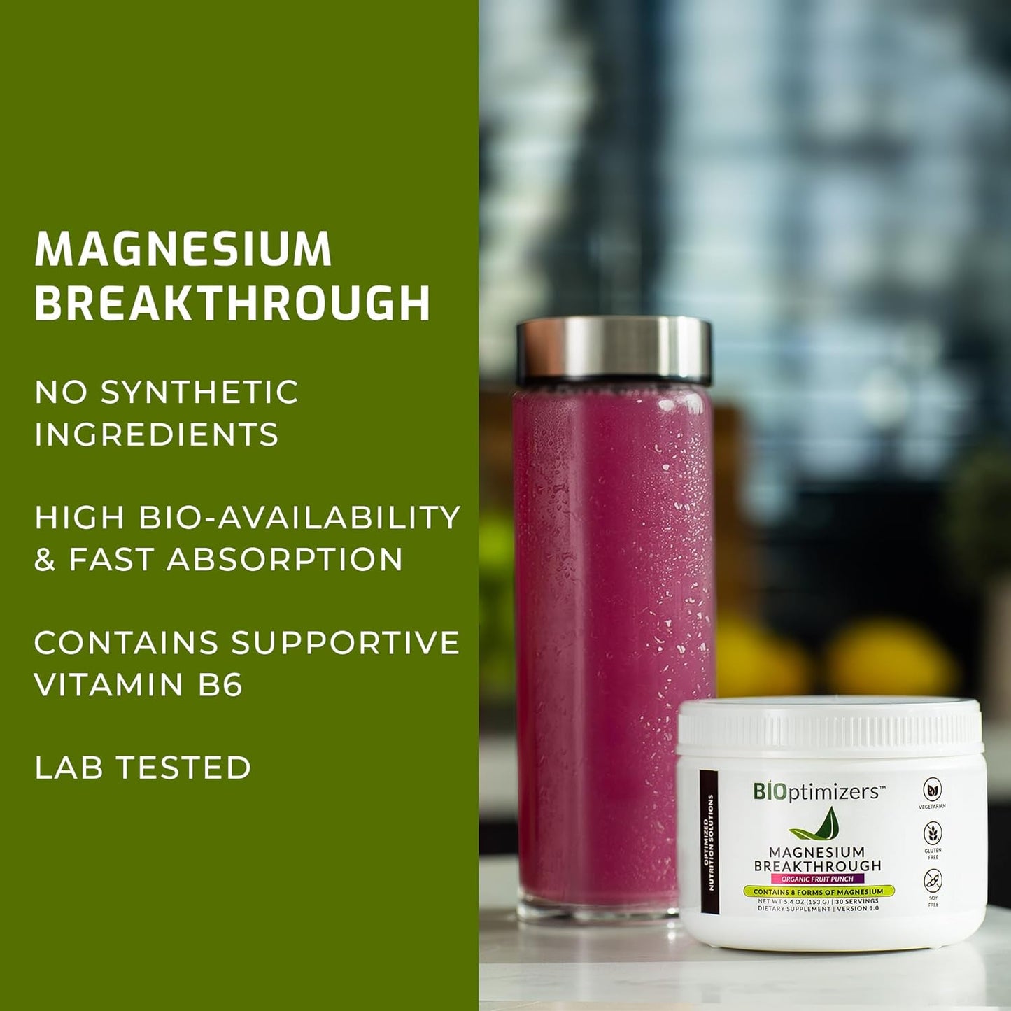 Magnesium Breakthrough Drink (Organic Fruit Punch)